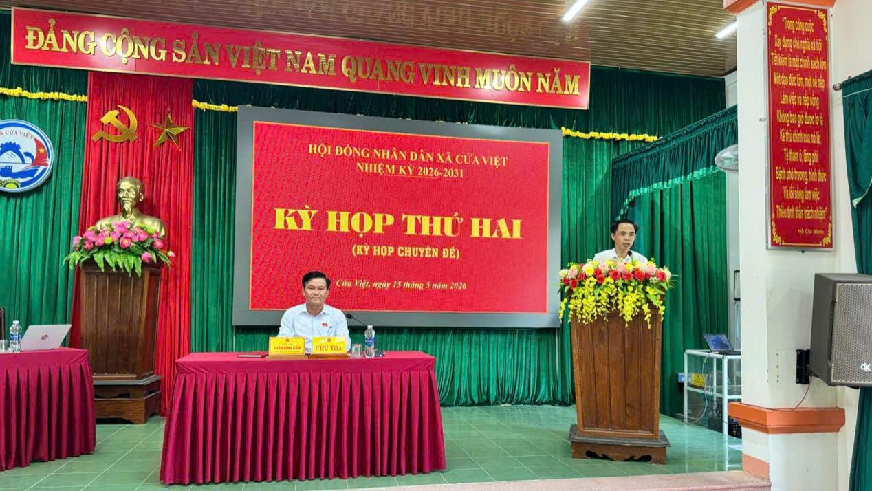 Kỳ họp thứ Hai HĐND xã Cửa Việt khóa II, nhiệm kỳ 2026 – 2031
