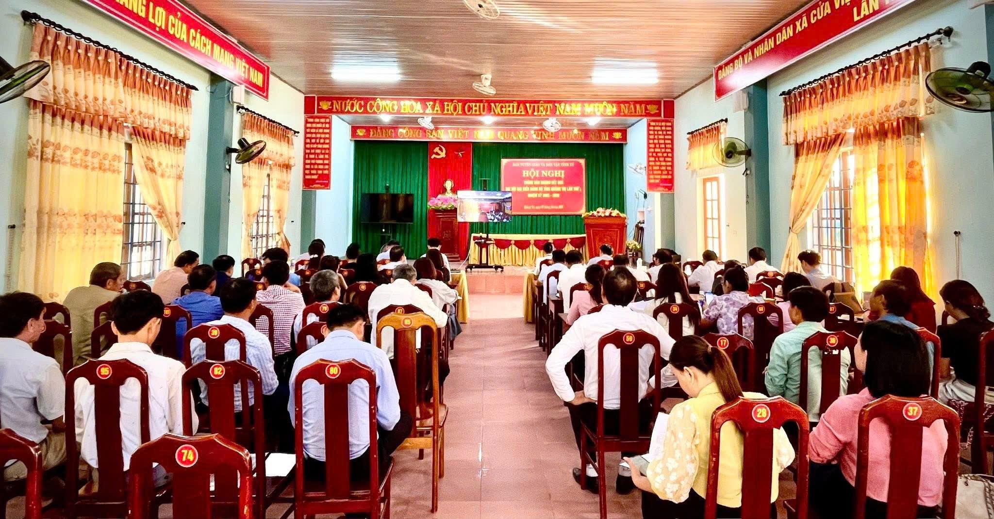 HỘI NGHỊ TRỰC TUYẾN THÔNG BÁO NHANH KẾT QUẢ ĐẠI HỘI ĐẠI BIỂU...