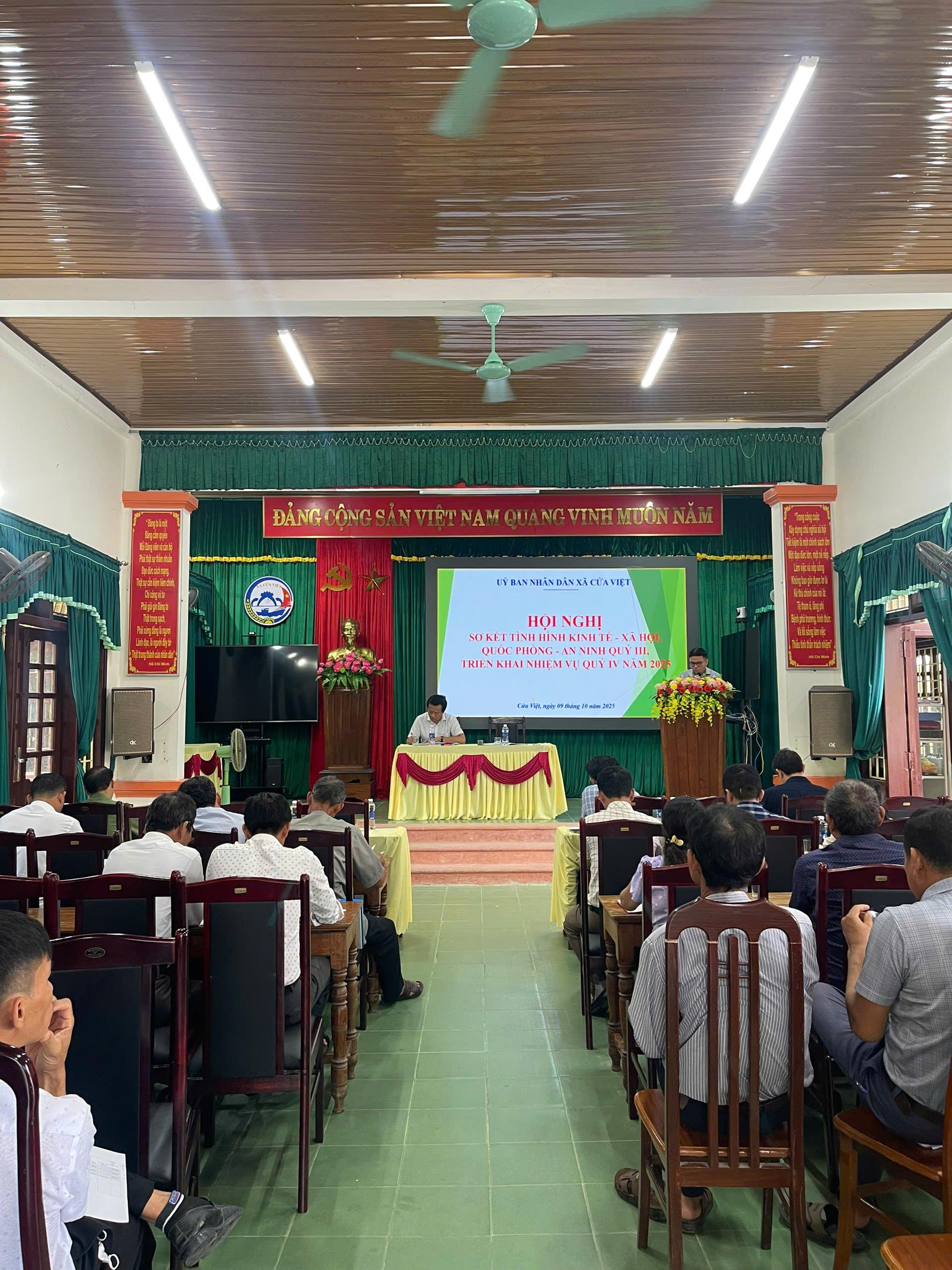 UBND XÃ CỬA VIỆT TỔ CHỨC HỘI NGHỊ SƠ KẾT TÌNH HÌNH KINH TẾ -...